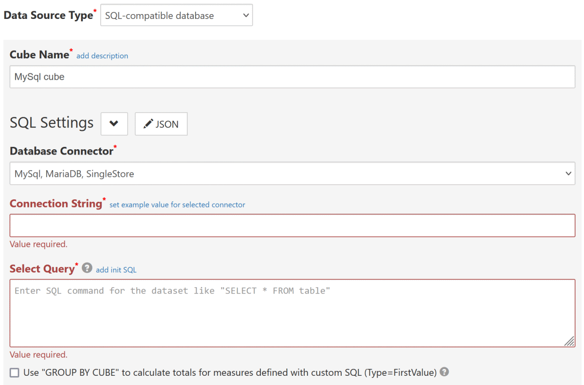 MySql connector setup